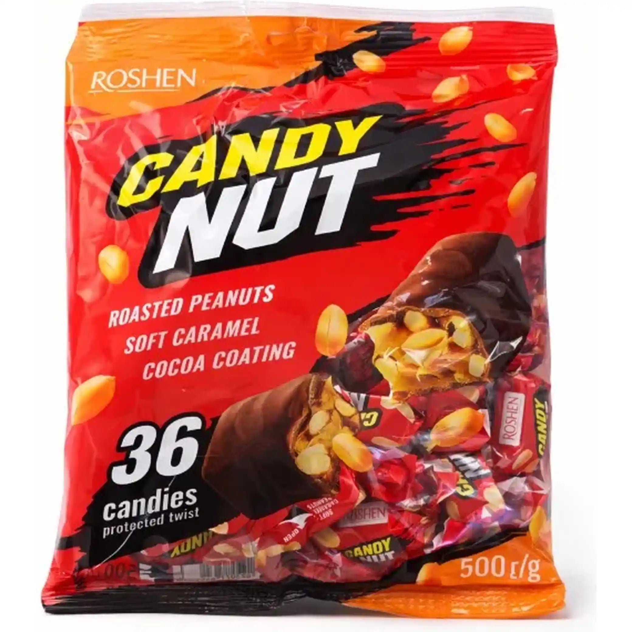 Roshen Bonbóny "Candy Nut" s arašidy, 500g/10ks