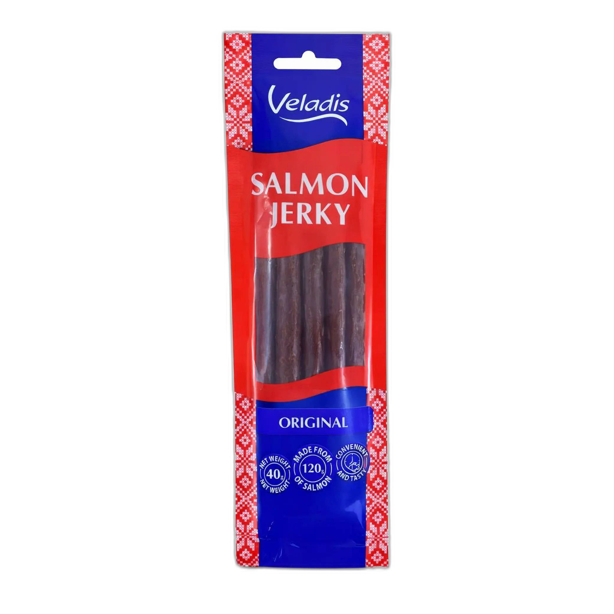 Veladis Sušené tyčinky z lososa, 40 g/60 ks