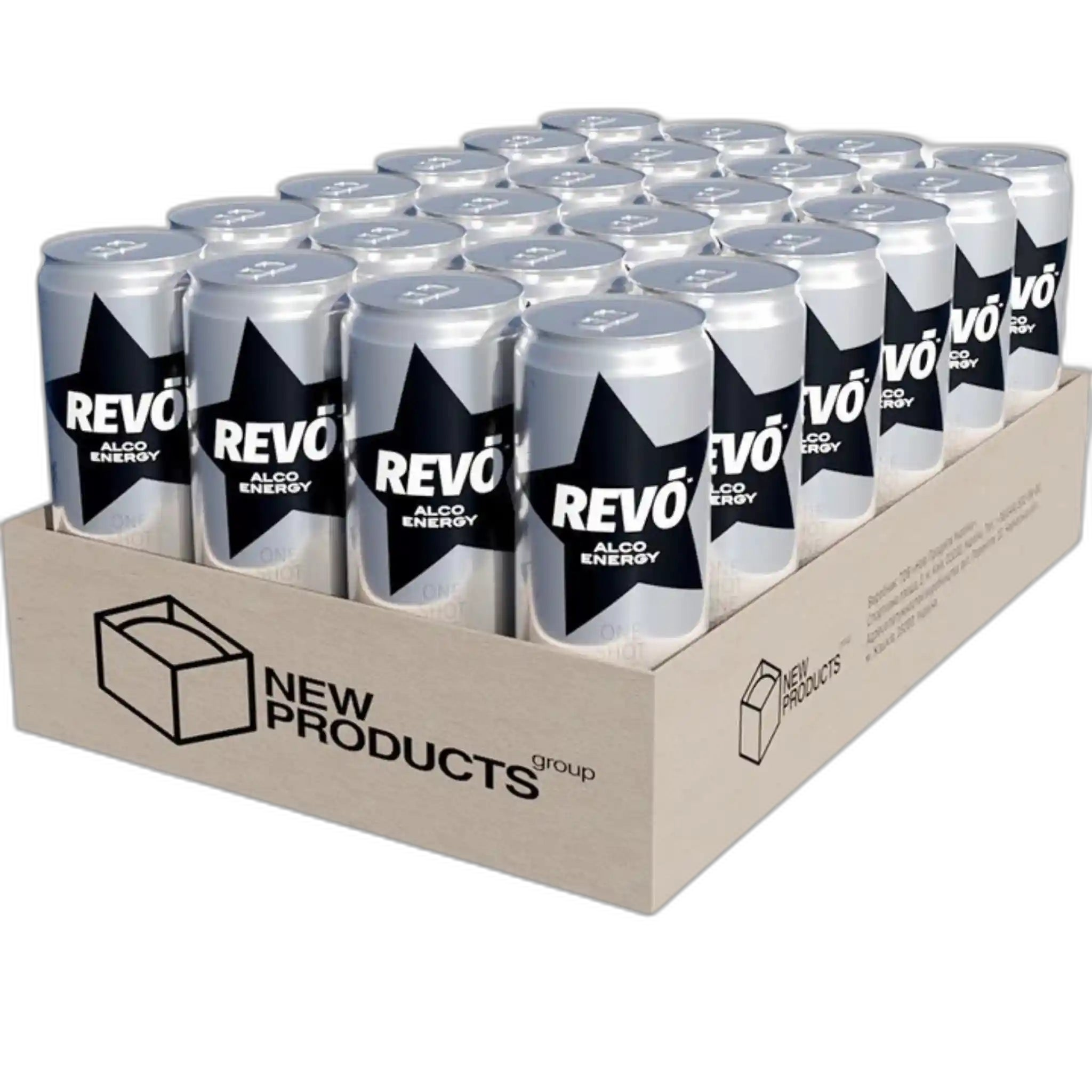 Revo Energy alkoholický energetický nápoj 8,5%, plech 0,5l/24ks