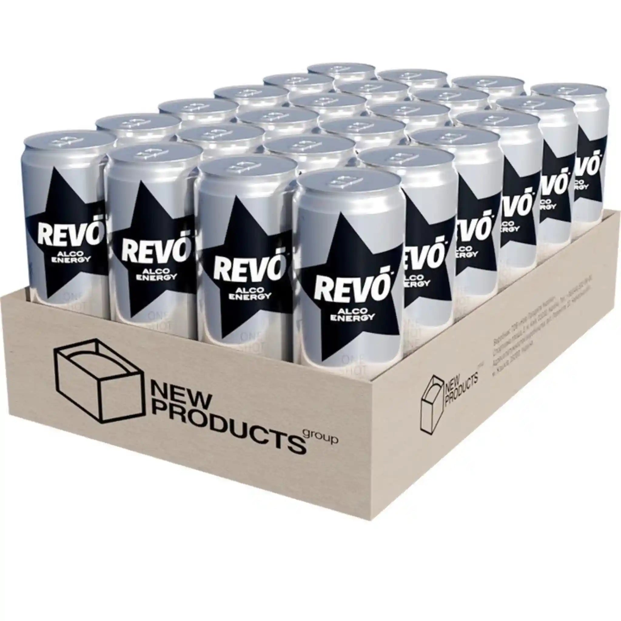 Revo Energy alkoholický energetický nápoj 8,5%, plech 0,5l/24ks