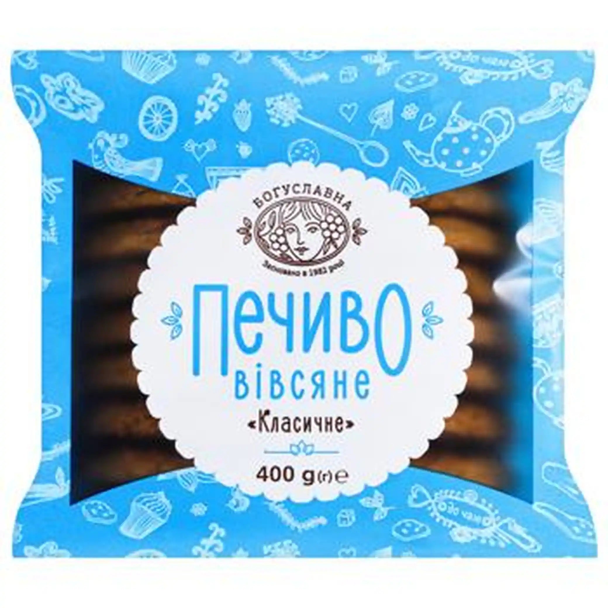 Boguslavna Sušenky ovesné klasické, 400 g/8ks