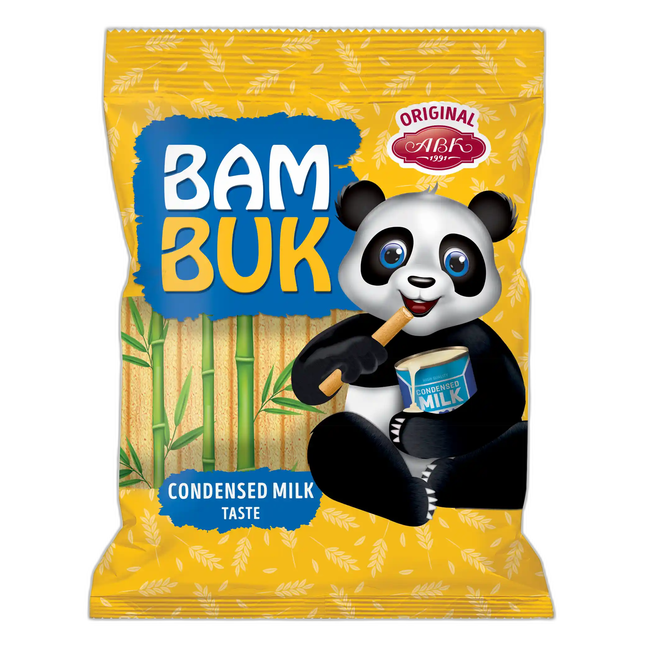 ABK Vícezrnné křehké tyčinky „Bam-Buk“ s příchutí kondenzovaného mléka, 160 g/24ks