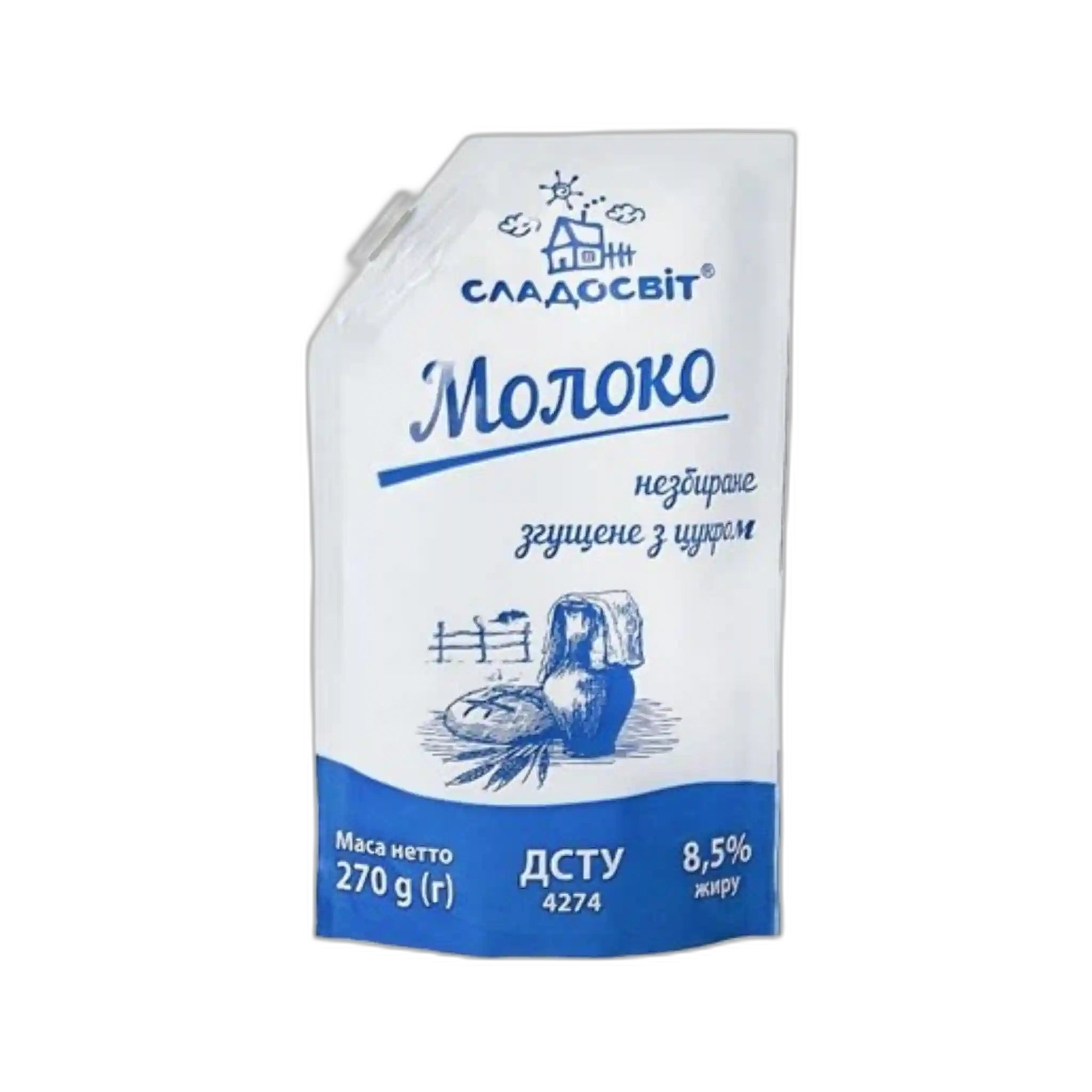 Sladosvit Kondenzované mléko 8,5% tuku, 270g/10ks