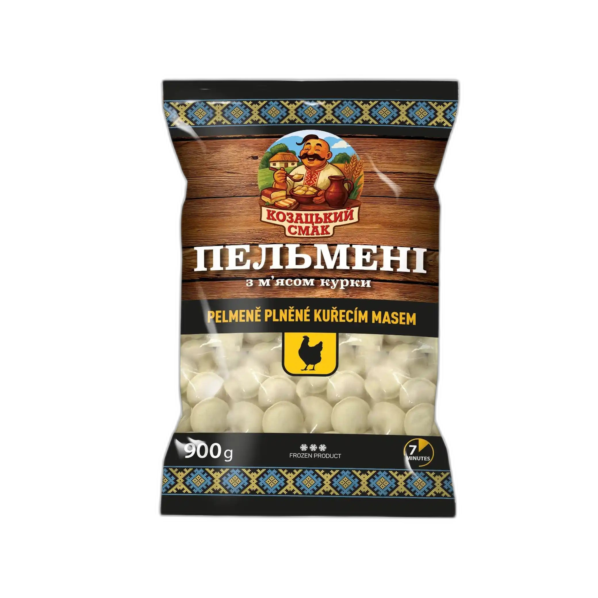 Kozacký Smak, Pelmeně s kuřecím masem, 900 g/6ks