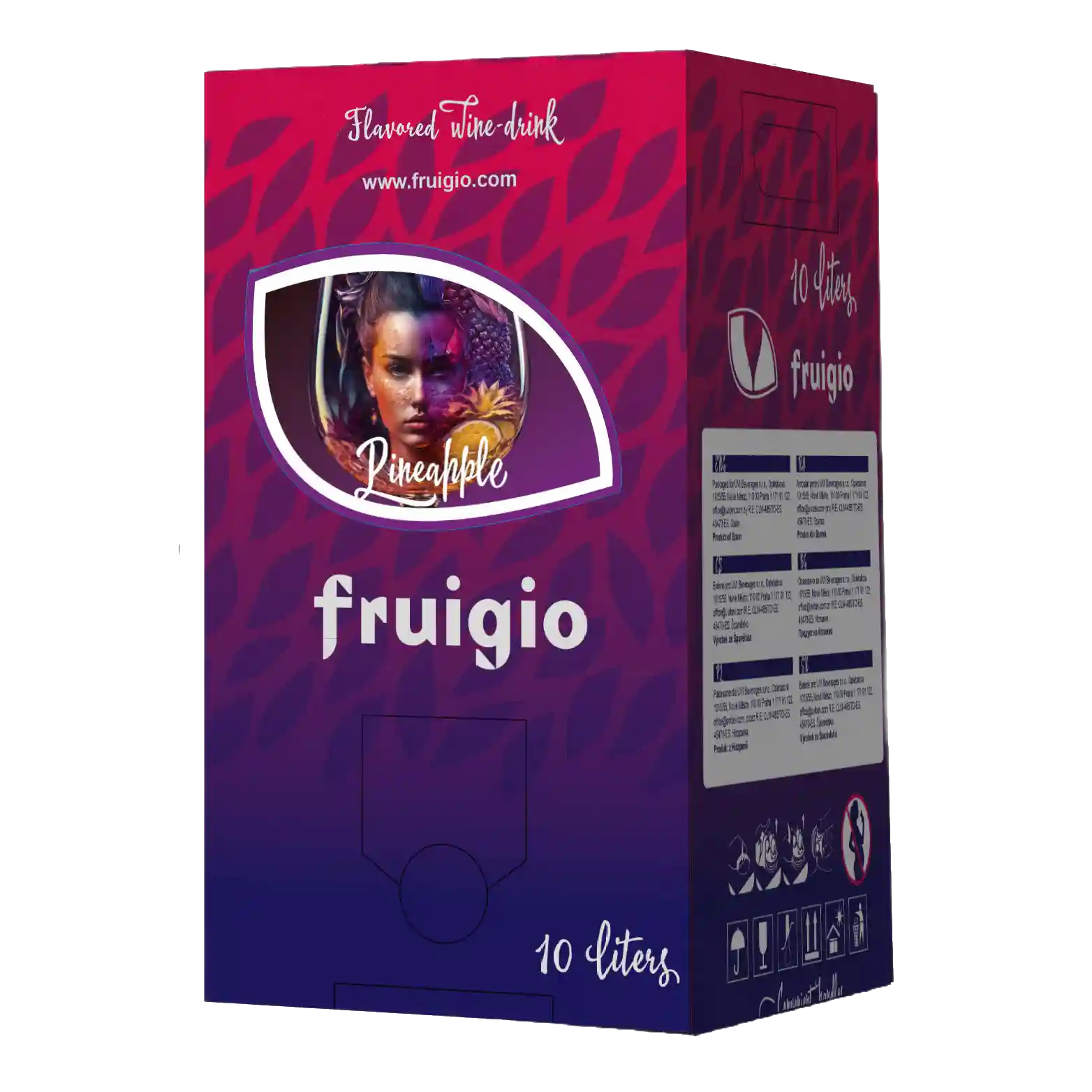 FRUIGIO Ananas, aromatizovaný vinný nápoj, 3l