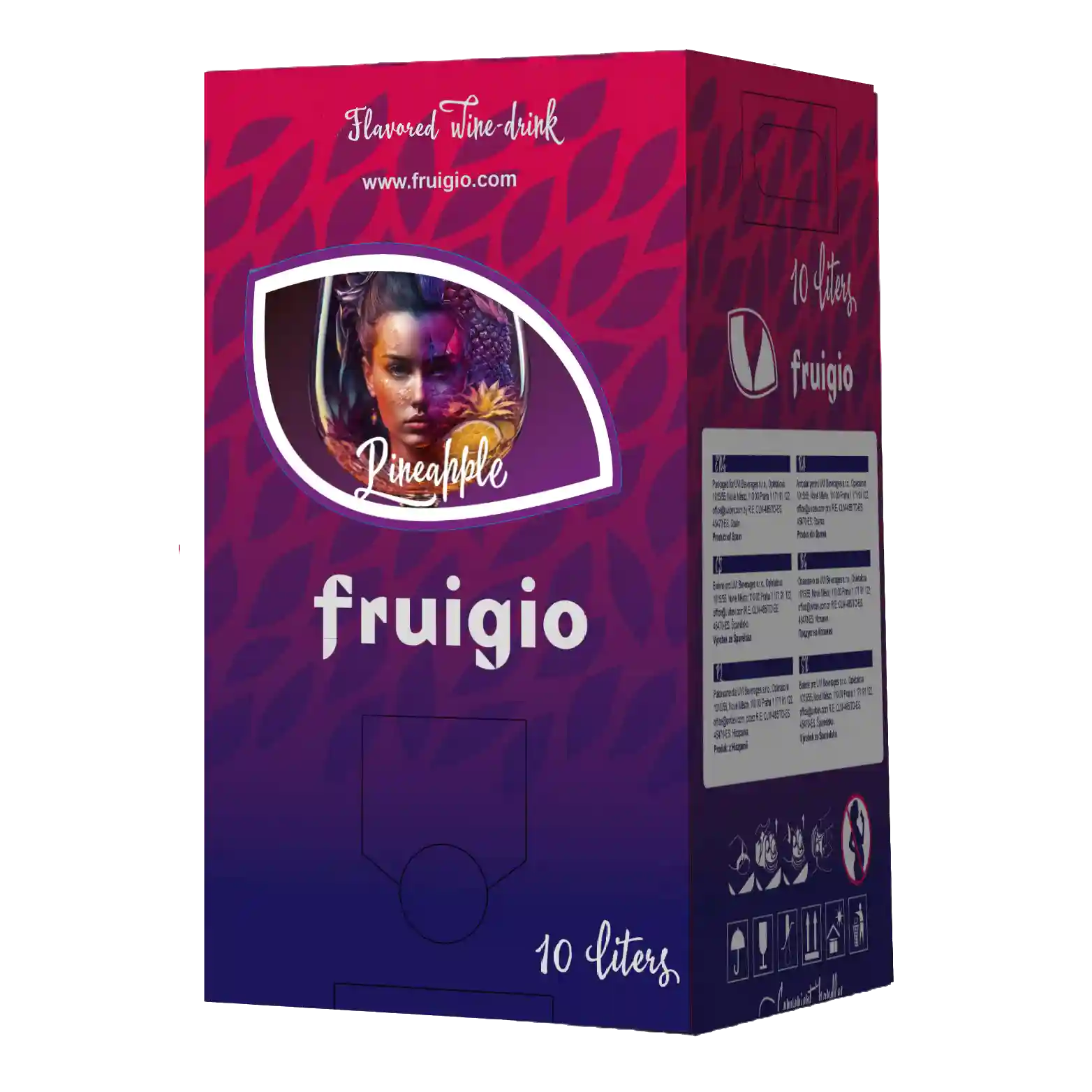 FRUIGIO Ananas, aromatizovaný vinný nápoj, 3l