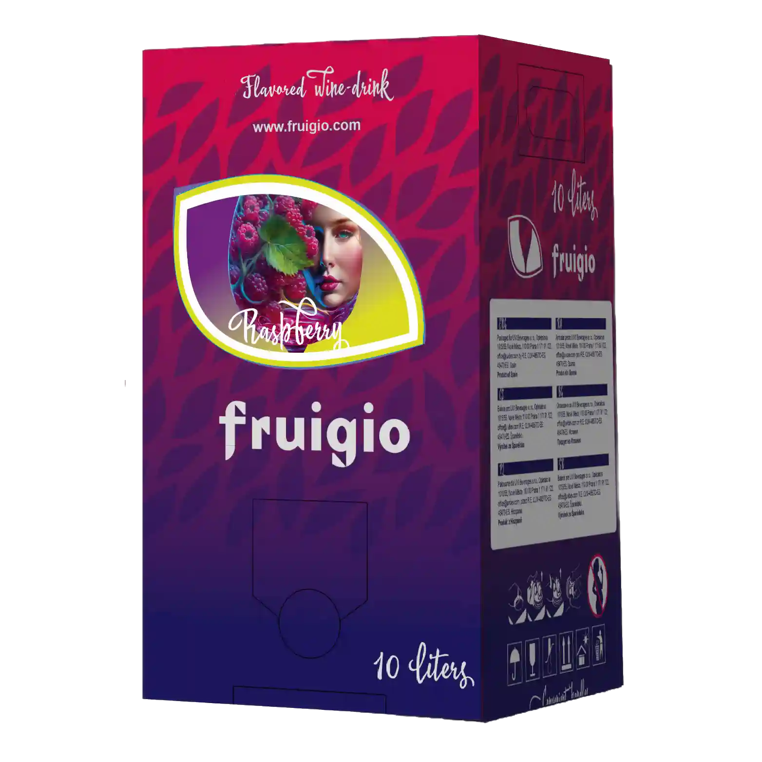 FRUIGIO Malina, aromatizovaný vinný nápoj, 3l