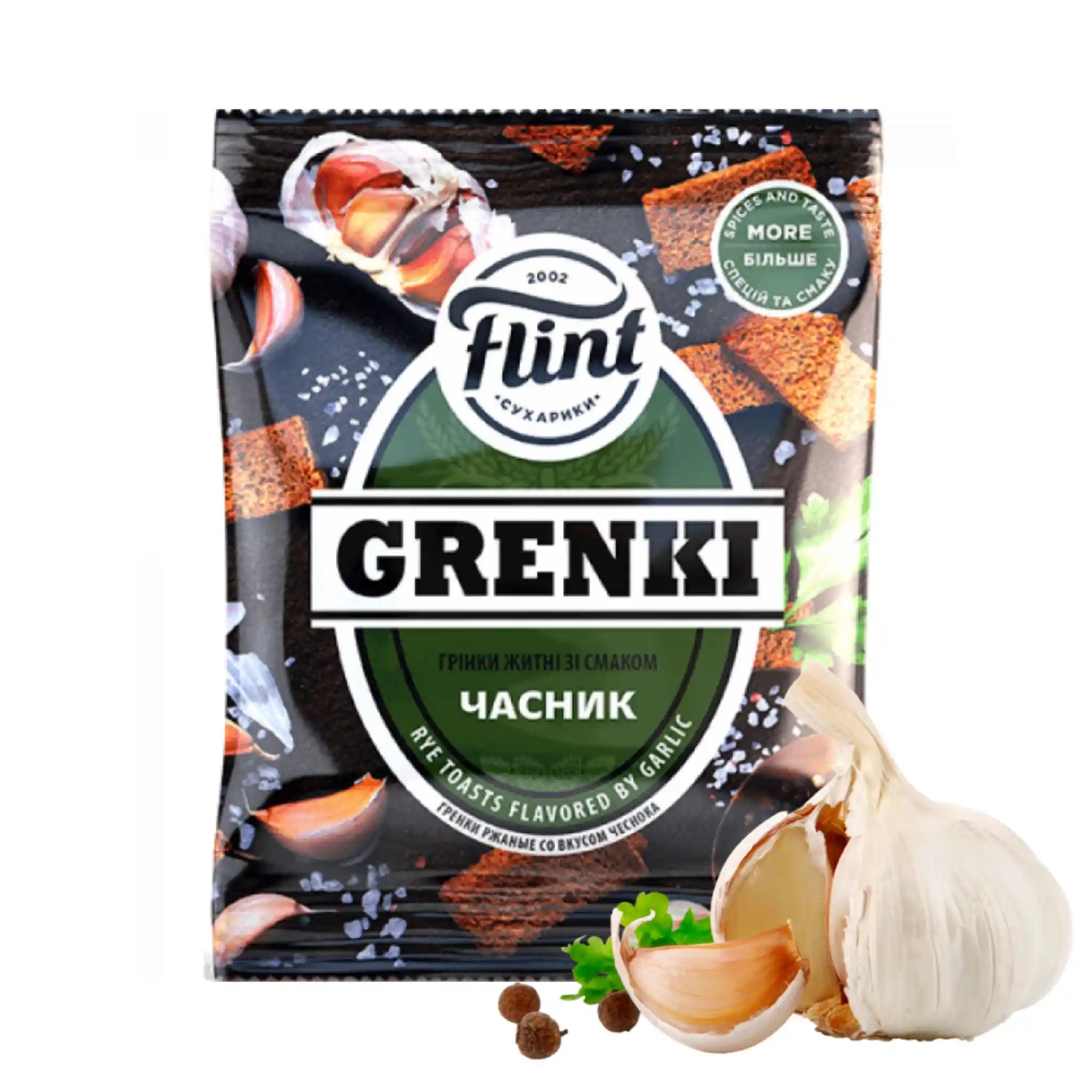 Flint Krutony (grenki) s přichutí česneku, 70g/70ks