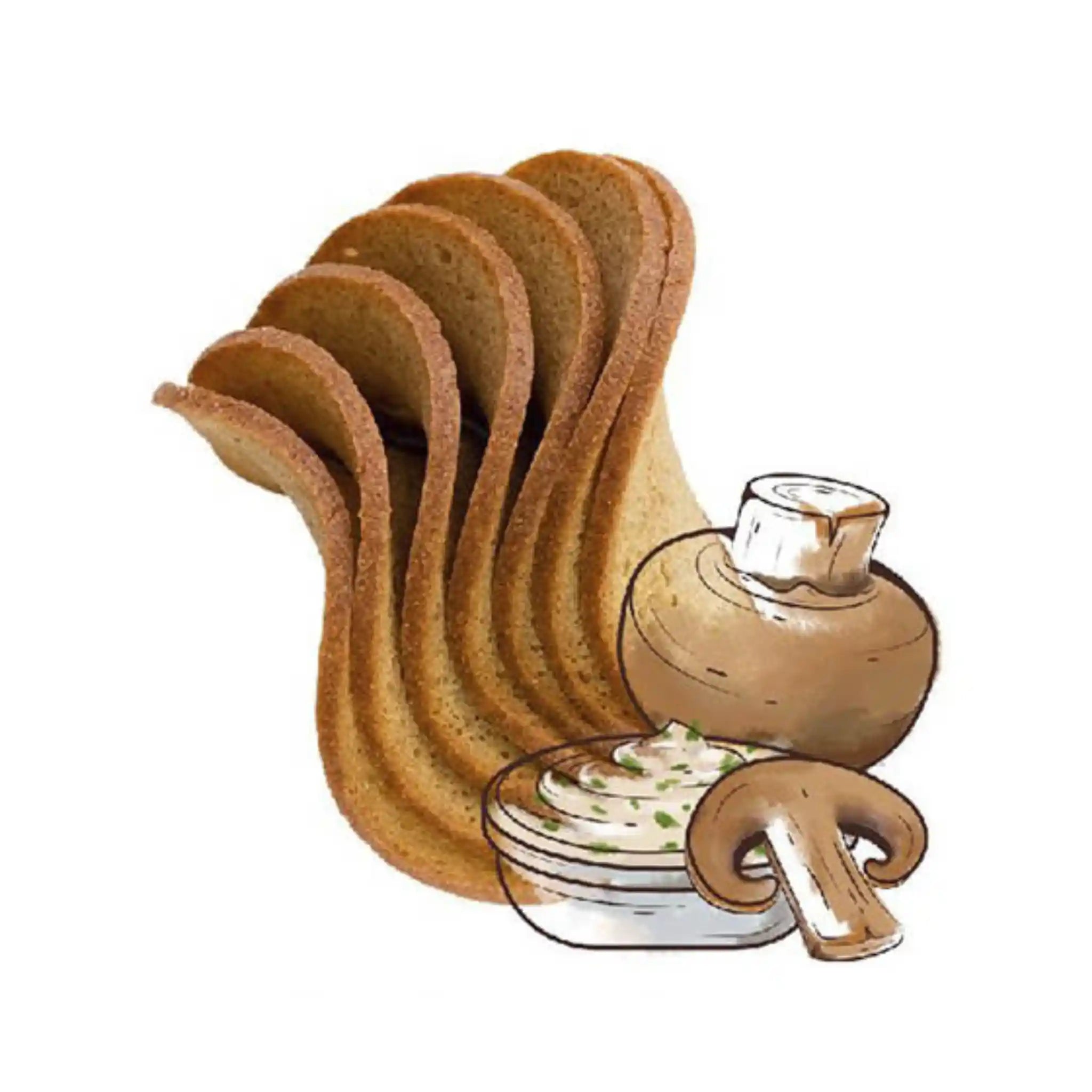 Hv Krutony s příchutí hub v zakysané smetaně "Chvilasti" original, 75g/15 ks