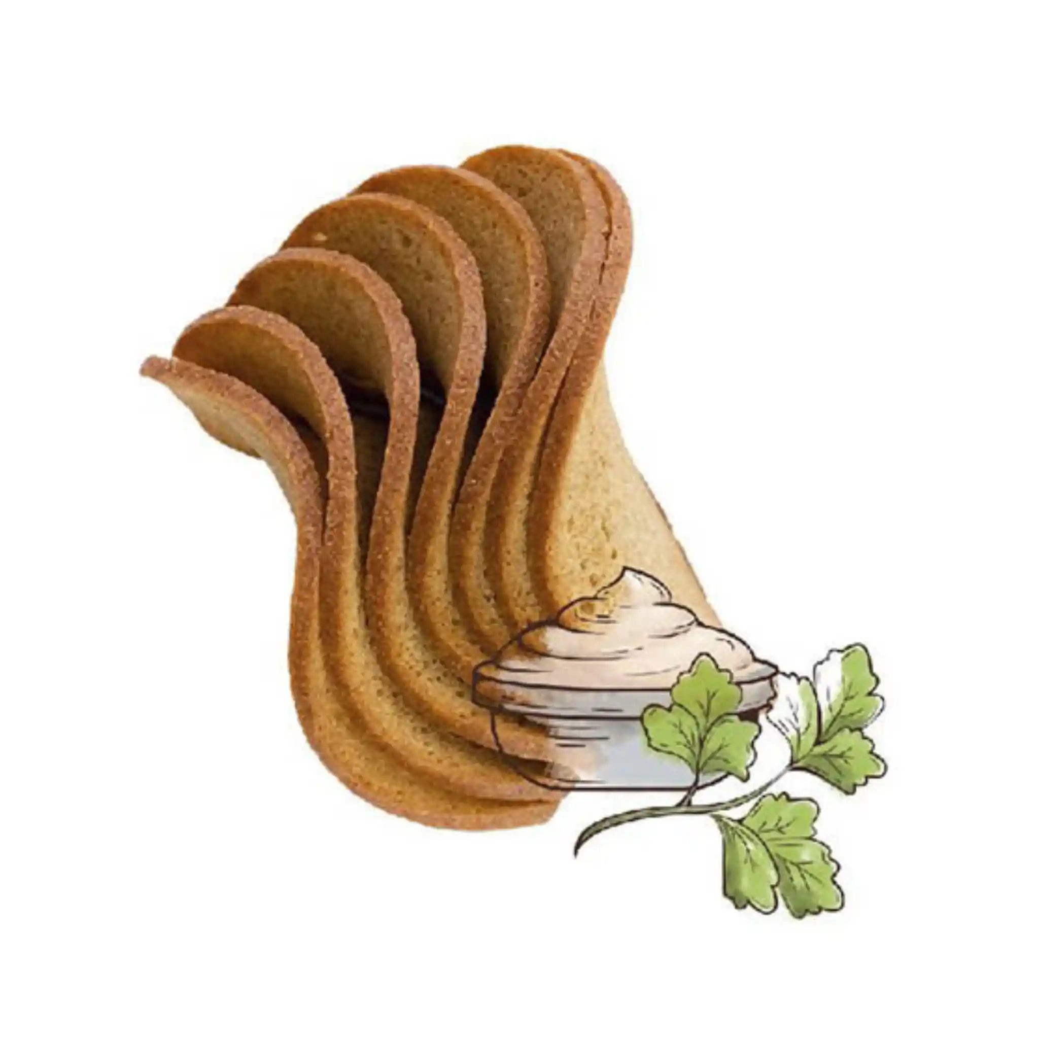 Hv Krutony s příchutí zakysané smetany s bylinkami "Chvilasti" original, 75g/15 ks