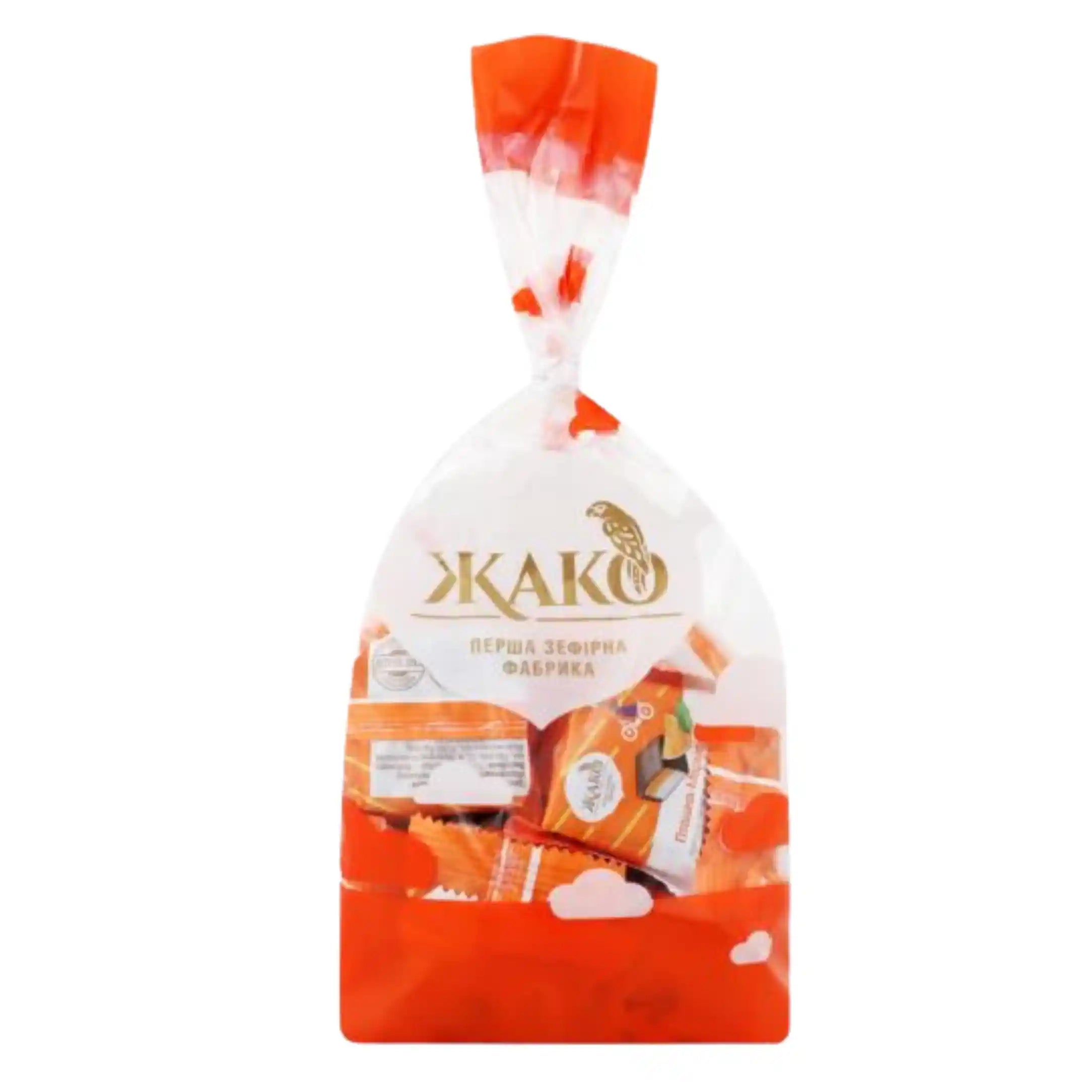 Žako Bonbóny "Ptashka-marmelashka" pomerančová náplň, 500g/6 ks