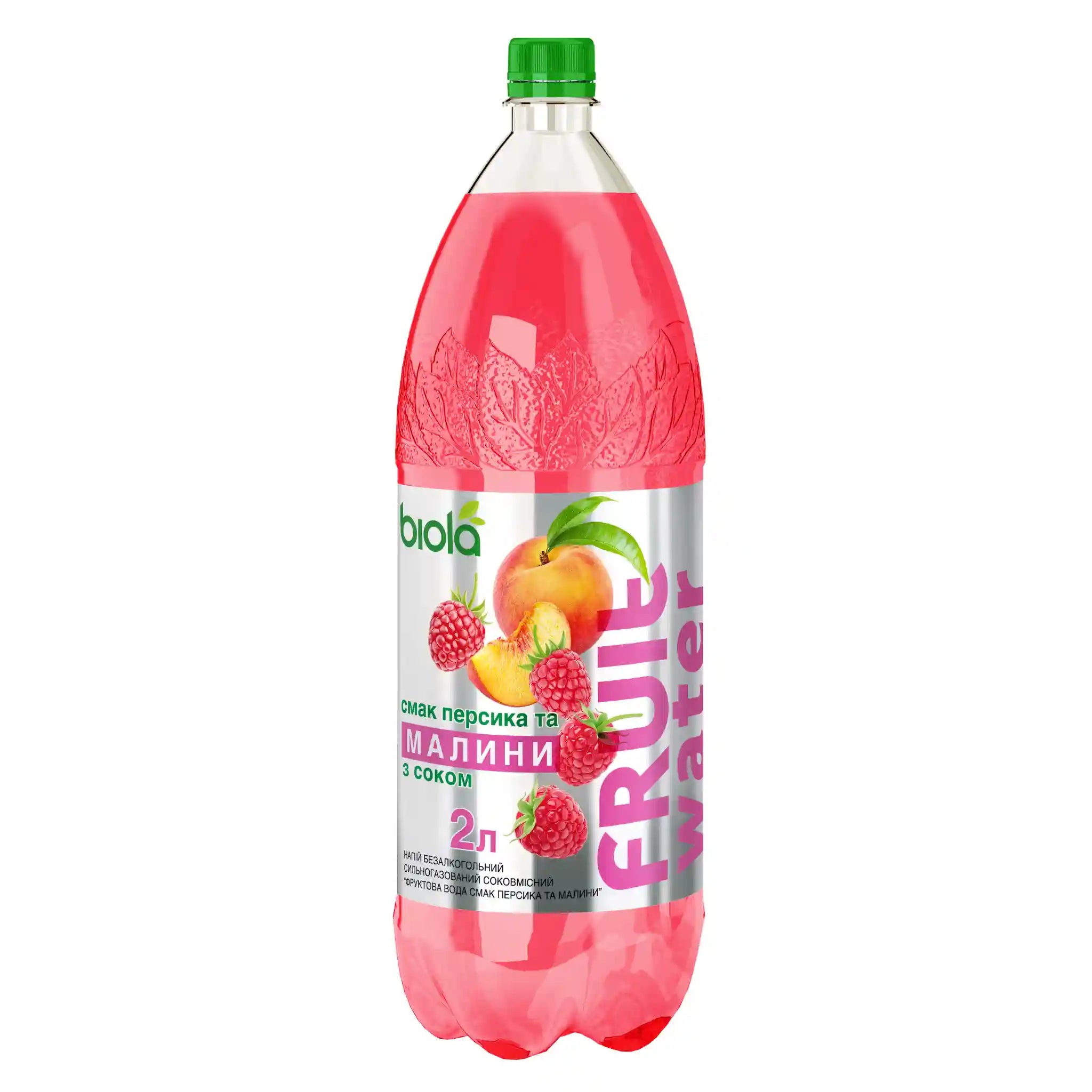Biola Limonáda "Broskev a malina", 2l/6ks