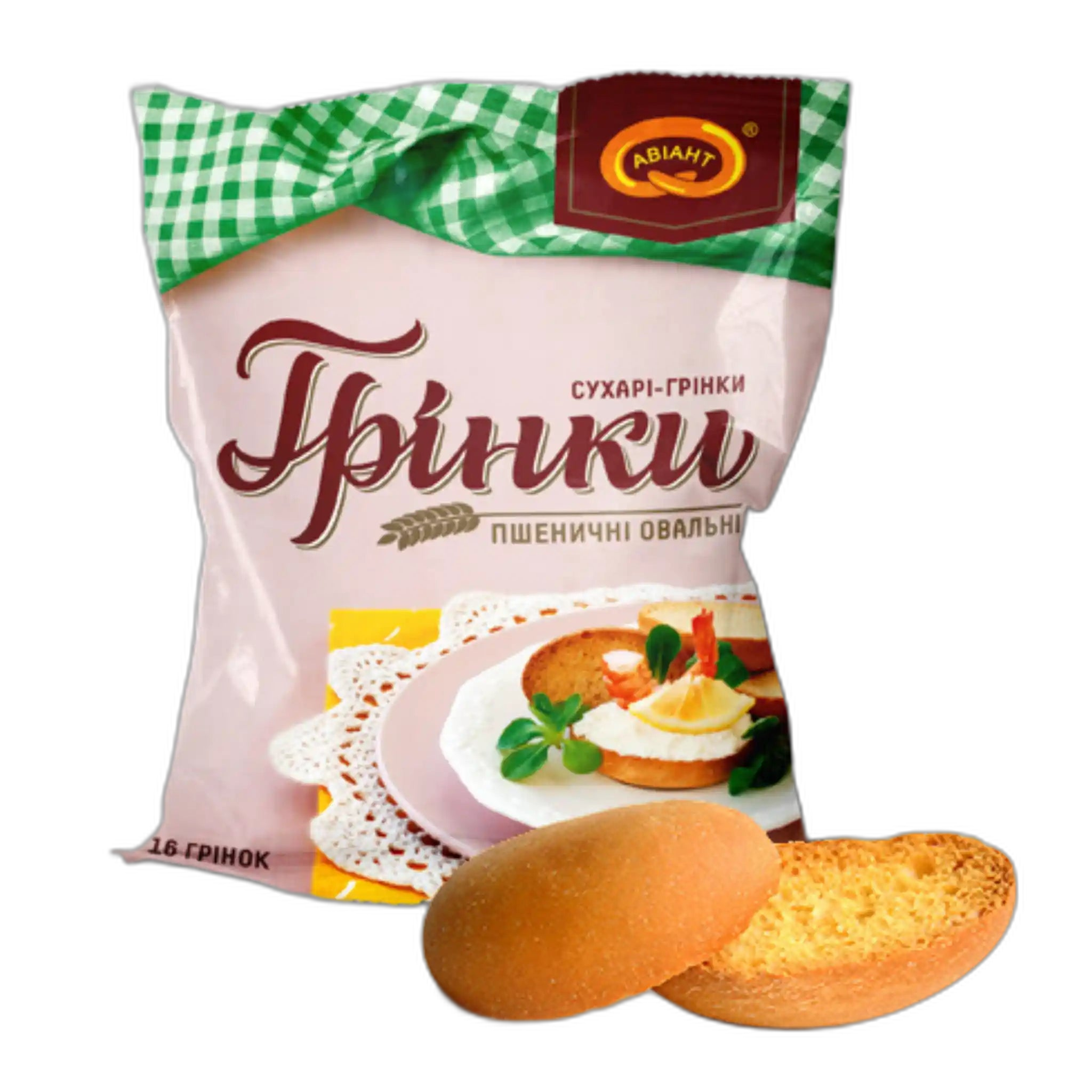 Aviant Pšeničné krutony pro kanapky (oválné), 70 g/16 ks
