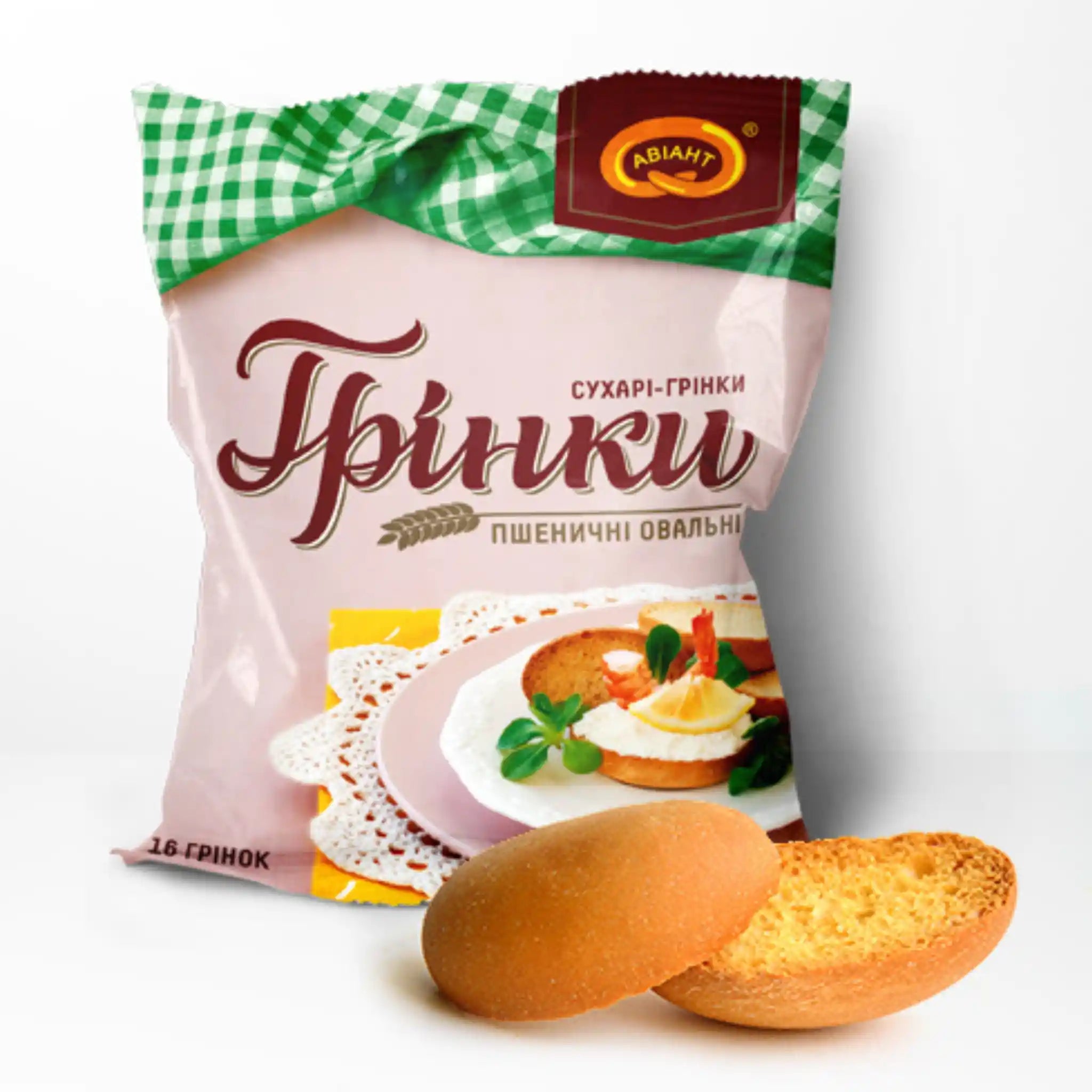 Aviant Pšeničné krutony pro kanapky (oválné), 70 g/16 ks